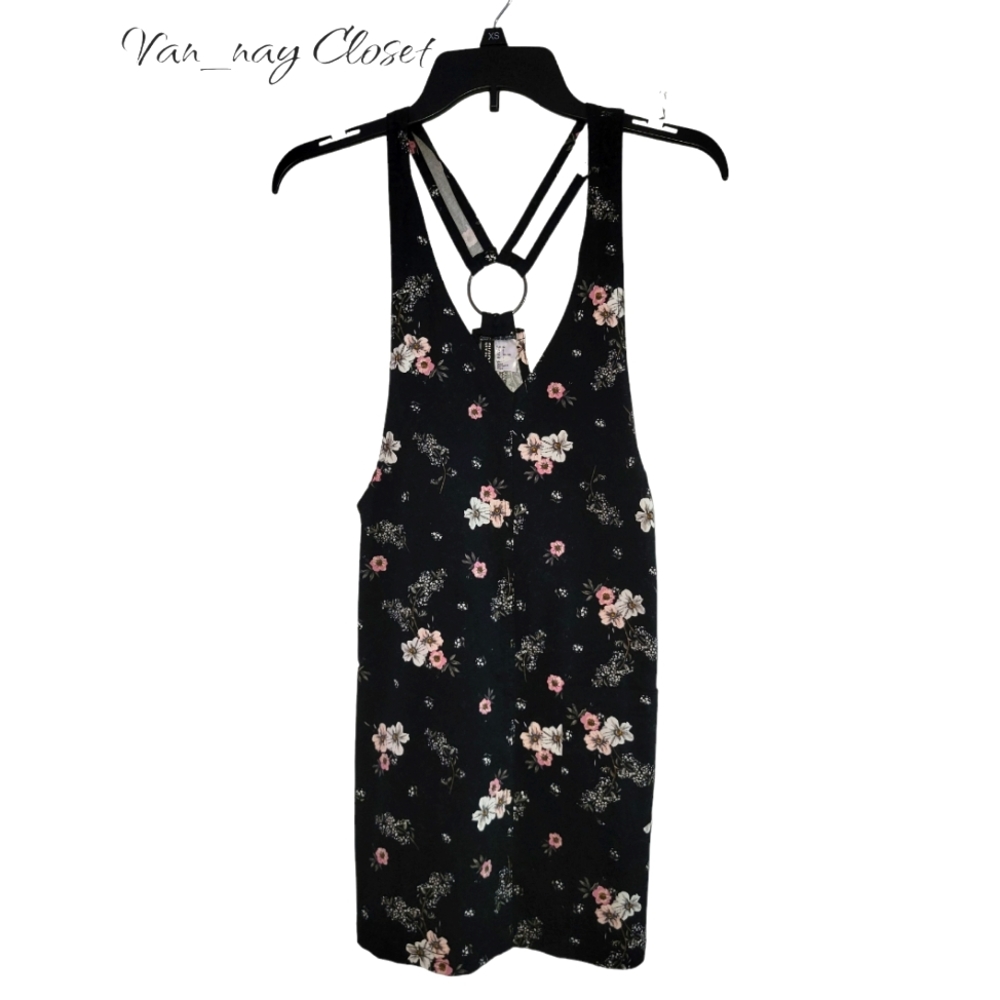 H&M Divided floral overall dress